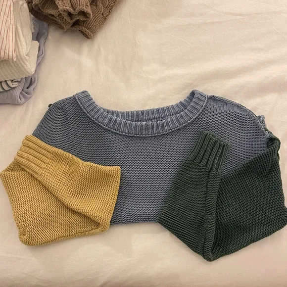 American eagle colorblock hot sale sweater